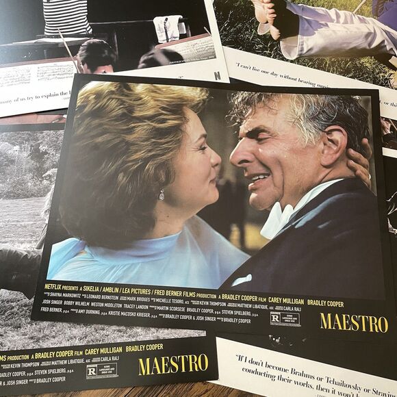 BRADLEY COOPER MAESTRO MOVIE NETFLIX PRODUCTION STILLS & PRESS PHOTOS Bundle - Picture 3 of 4
